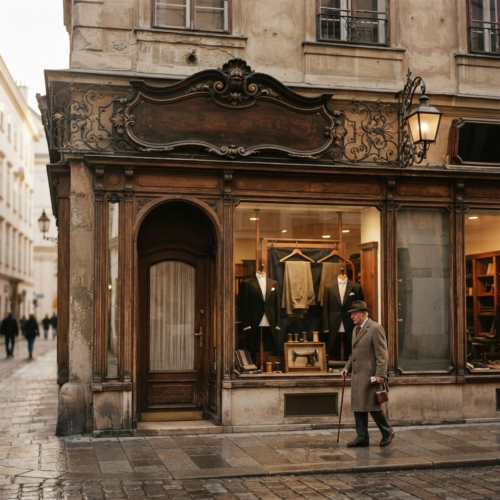 A traditional tailoring house in Vienna